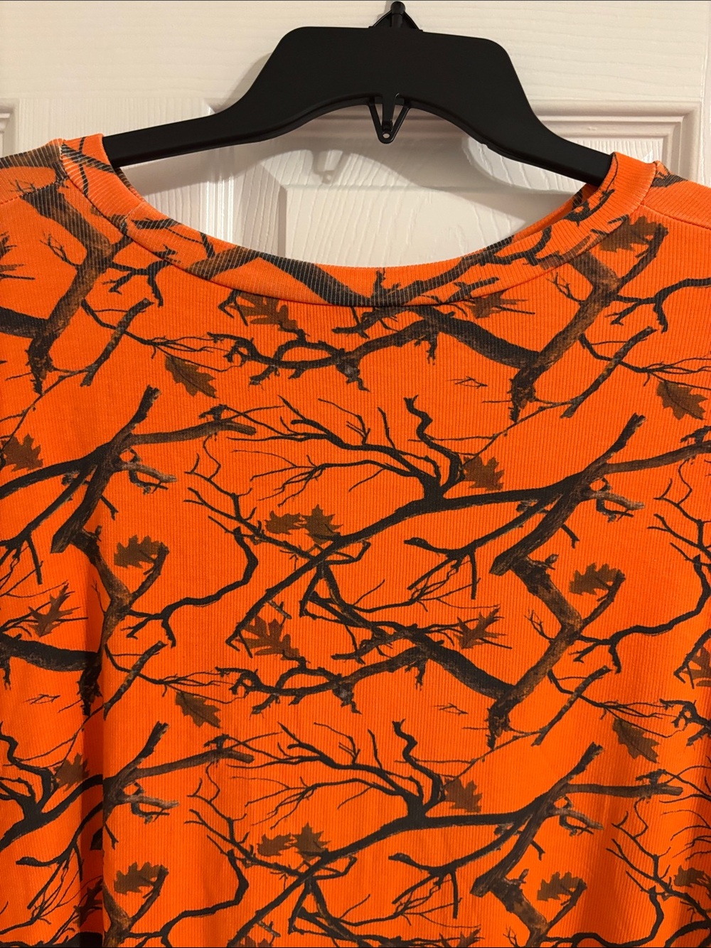 Bright Orange Tree-Branch Pattern Tee - Picture 6 of 6